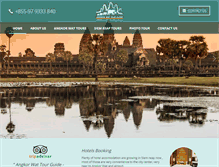 Tablet Screenshot of angkortourguides.com